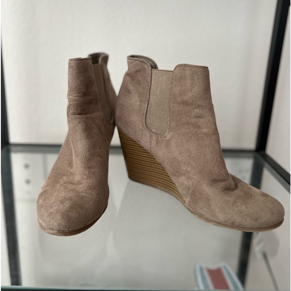 Grey ankle boots